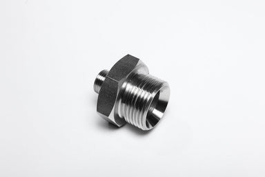 1/2" x 3/8" BSPP CONE SEAT MALE / MALE ADAPTOR-AR-200-08-06 - Custom Fittings