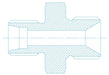 FLARELESS MALE x BSP (CONE SEAT) MALE, EQUAL & REDUCER | UCC-8BP - Custom Fittings