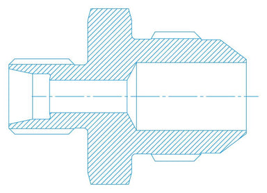 FLARELESS MALE x FLARED MALE, EQUAL & REDUCER | UJ-800 - Custom Fittings