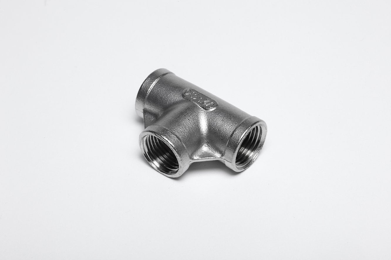 1" BSP 150 LB FEMALE EQUAL TEE-ET-150-16 - Custom Fittings