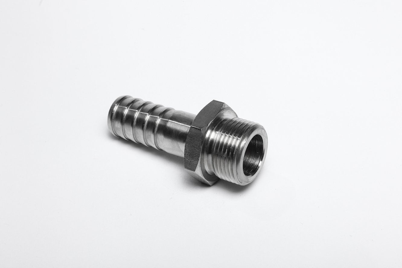 1.1/4" BSPP HEX MALE x 1.1/4" OD SERRATED HOSETAIL-MTH-17BP-20