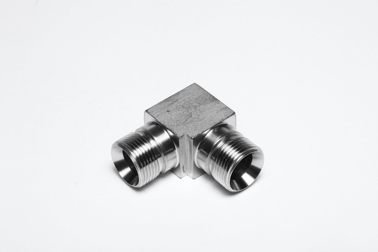 1/4" BSPP CONE SEAT 90° MALE / MALE 90° ELBOW-EBM-200-04 - Custom Fittings