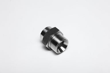 1/4" BSPP P CONE SEAT HEX MALE FOR WELDING TO METALLIC HOSE-FMC-125-04 - Custom Fittings