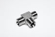 1/8" BSPP CONE SEAT ALL MALE EQUIAL TEE-TM-200-02 - Custom Fittings