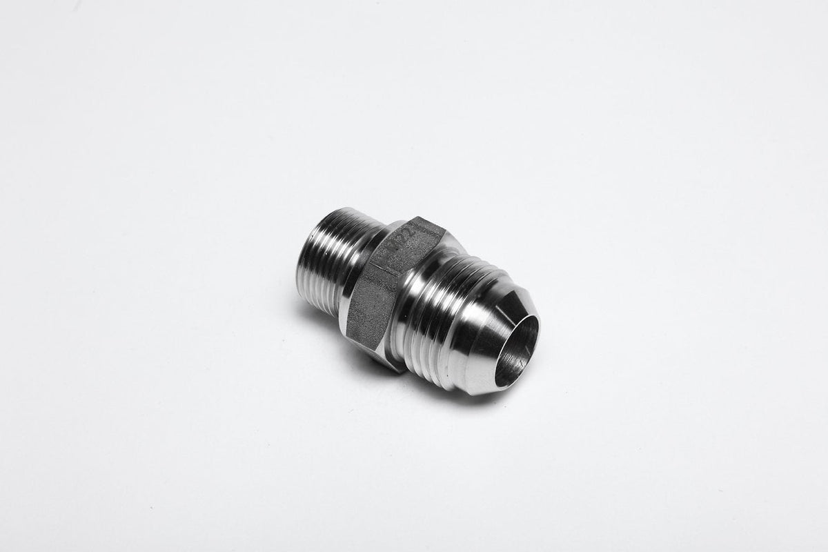 3/8 JIC Male x #5 SAE/ORB Male Straight Converter Hydraulic Pipe Adapter Fitting