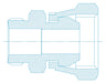 BEAM SEAL MALE x BSP (CONE SEAT) SWIVEL ADAPTOR | UFSC-9BP - Custom Fittings