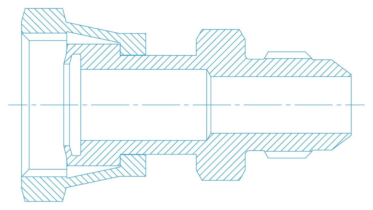 BEAM SEAL SWIVEL FEMALE x FLARED MALE ADAPTOR FSJ900 — Custom Fittings