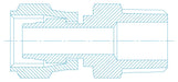 FLARELESS SWIVEL x BSPT MALE, EQUAL & REDUCER | FST-8BT - Custom Fittings