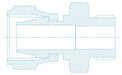FLARELESS SWIVEL x O-RING PORT MALE, EQUAL & REDUCER | FSO-8SA - Custom Fittings